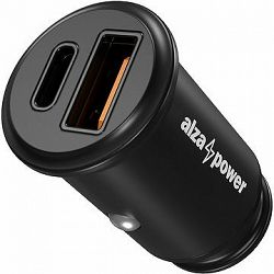 AlzaPower Car Charger C520 Fast Charge + Power Delivery čierna
