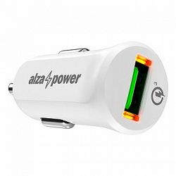 AlzaPower Car Charger X310 Quick Charge 3.0 biela