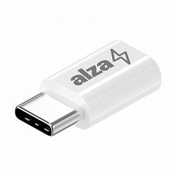 AlzaPower Mini USB-C – micro USB White