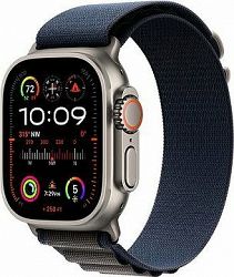 Apple Watch Ultra 2 49 mm titánové puzdro s modrým alpským ťahom – Medium