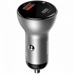Baseus Digital Display PPS Dual Quick Car Charger 45 W Silver