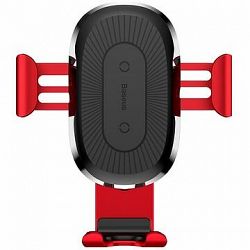Baseus Wireless Charger Gravity Car Mount Red