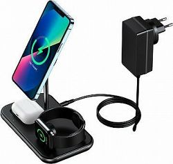 ChoeTech MFM certified 3 in 1 Magnetic Wireless Charger for Iphone 12, 13 series and Apple watch ( w