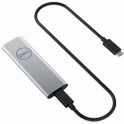 Dell Portable SSD USB-C 250 GB strieborný