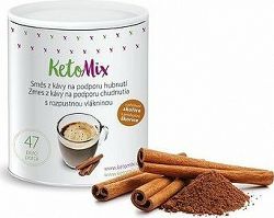 KetoMix Instantní káva na podporu hubnutí se skořicí, 47 porcí