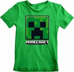 Minecraft – Creeper Face – detské tričko – 5 – 6 rokov