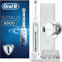 Oral-B Genius 8000 White zubná kefka + 6 ks náhradných hlavíc