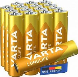 VARTA alkalická batéria Longlife AAA 16 ks