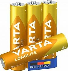 VARTA alkalická batéria Longlife AAA 4 ks