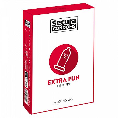 Kondómy Secura Extra Fun, 48 ks